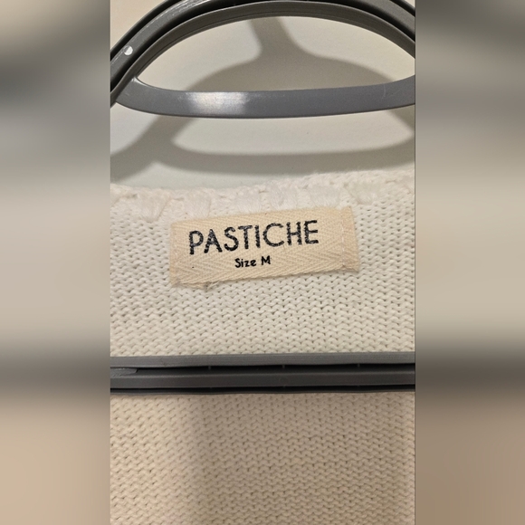 Pastiche Charlie Colourblock Red and White Knit Sweater Vest - Picture 2 of 5